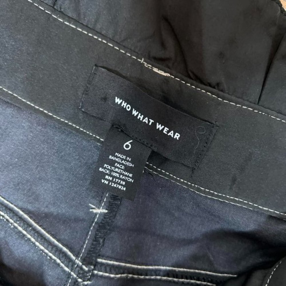 🤑WHO WHAT WEAR silver paper‎ bag pants - Picture 7 of 10
